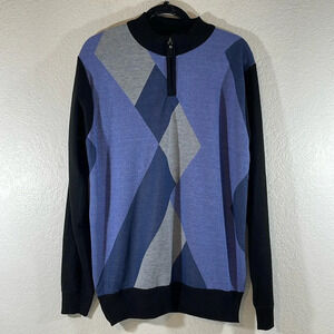 SILVER NEEDLE Quarter Zip Long Sleeve Top Men's Size Medium NEW